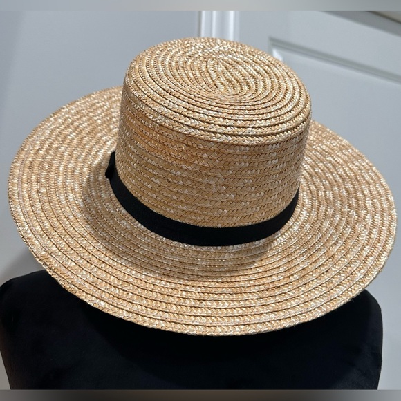 ✨AUTHENTIC✨AMISH STRAW ORIGINAL STYLE MEN’s XL HAT✨EUC✨w/ BLACK Band - Picture 3 of 8